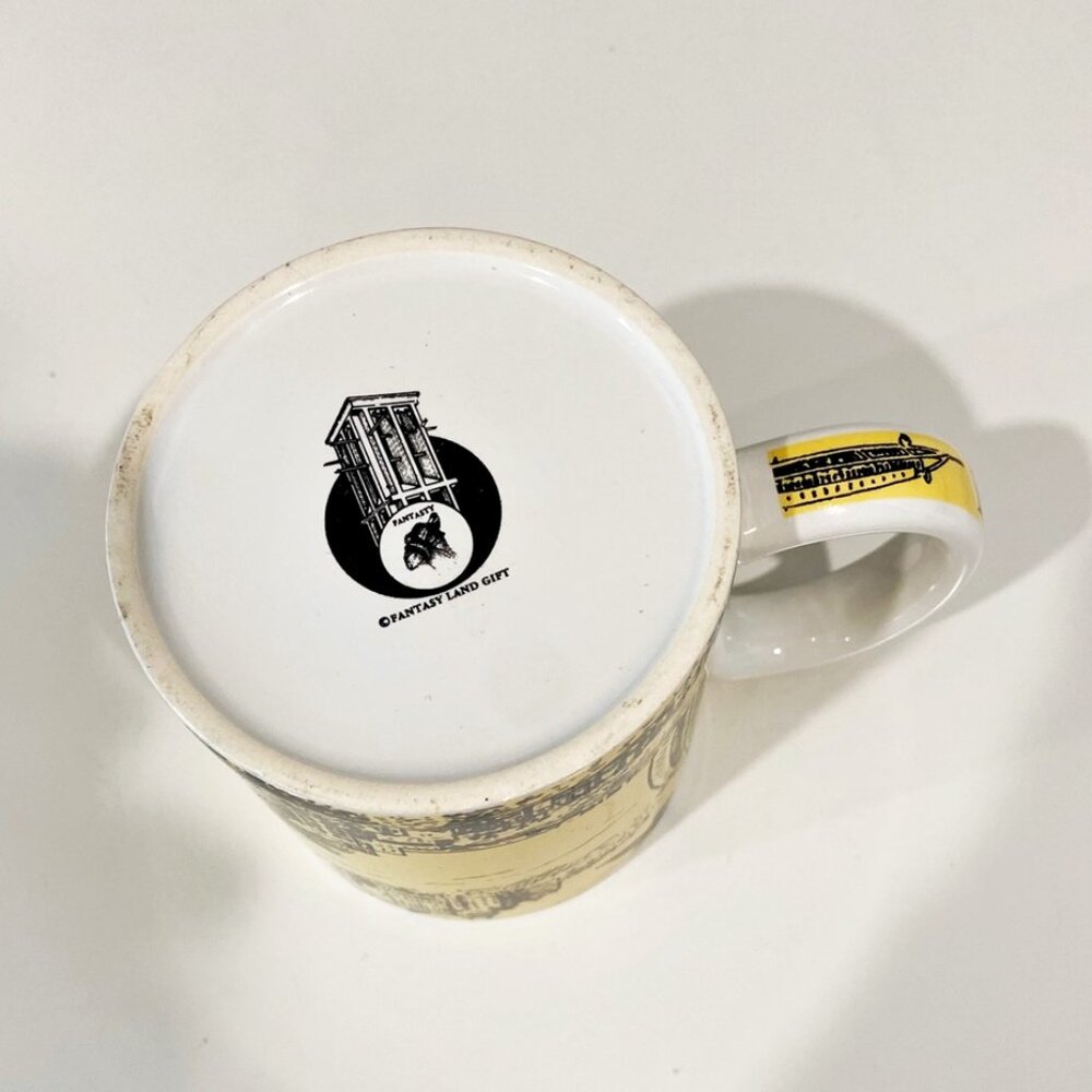 Dubai Coffee Mug Fantasy Land Gift Brand Golden Yellow Black - Picture 6 of 7